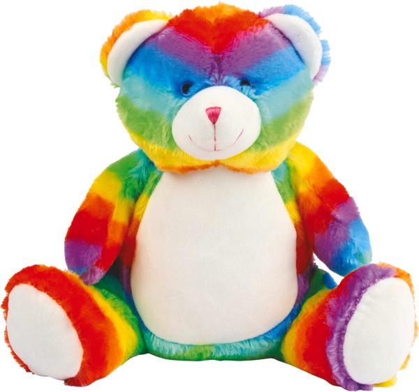Urso de peluche com fecho multicolor