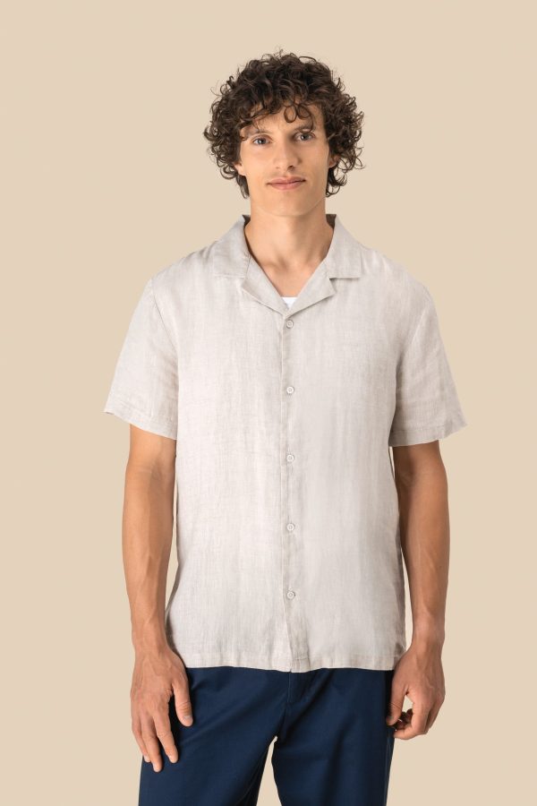 Camisa em linho de homem