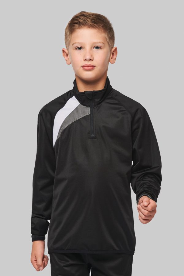 Sweatshirt de treino meio fecho de criança