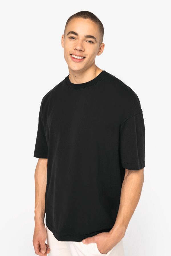 T-shirt eco-responsável aspecto lavado oversize de homem