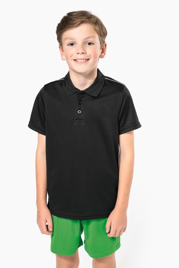 Polo de criança de manga curta