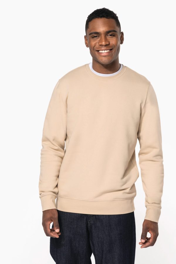 Sweatshirt eco-responsável com decote redondo