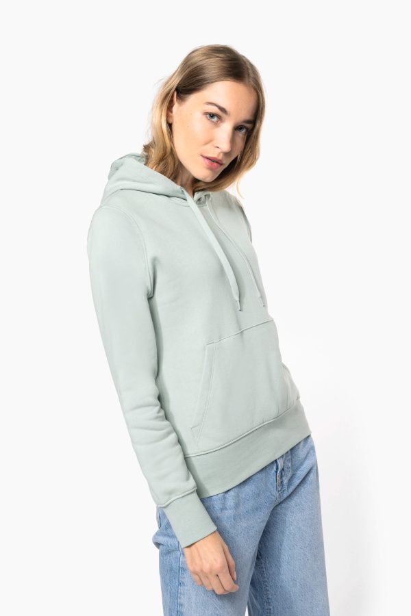 Sweatshirt eco-responsável com capuz de senhora