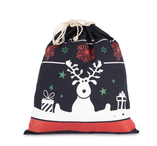 Saco com cordão com motivos de Natal