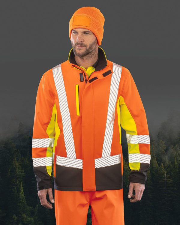 Casaco de segurança Softshell reciclado de 3 camadas