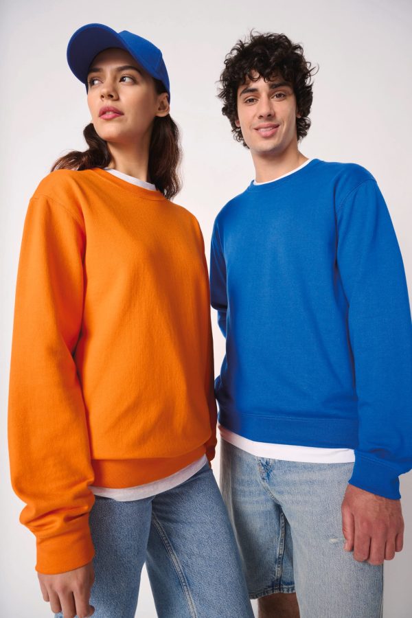 Sweatshirt decote redondo unissexo