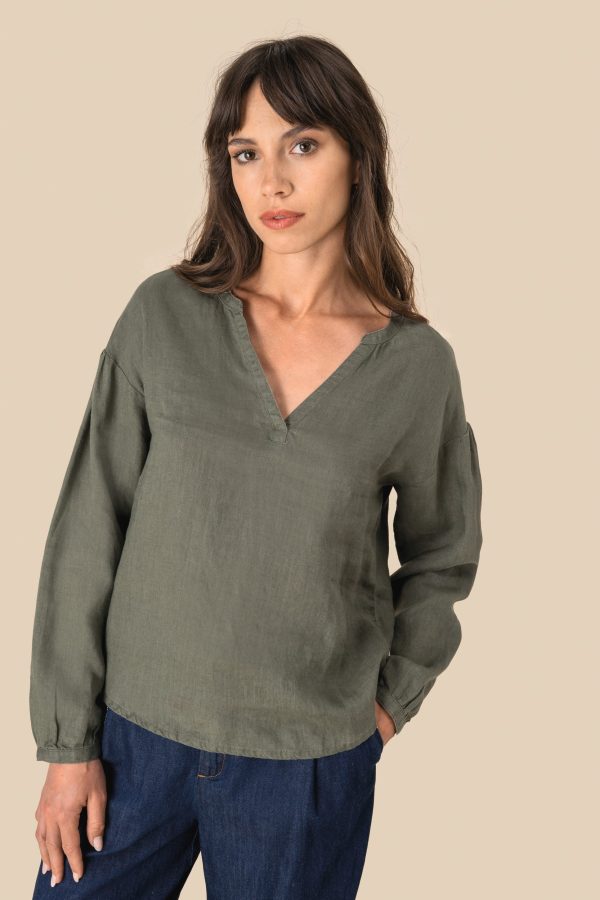 Blusa em linho de senhora