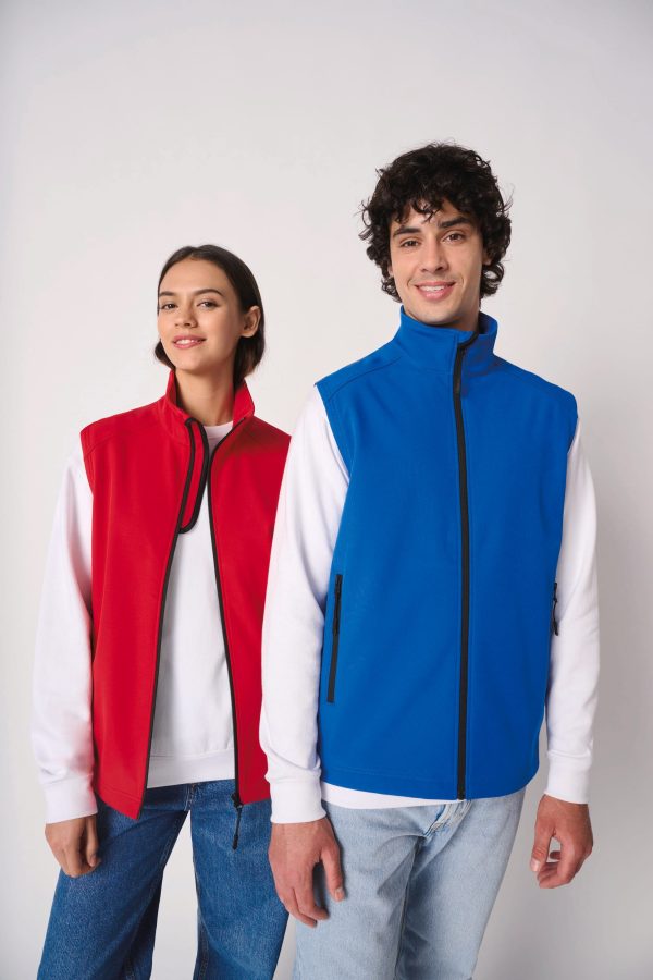 Colete softshell 2 camadas unissexo