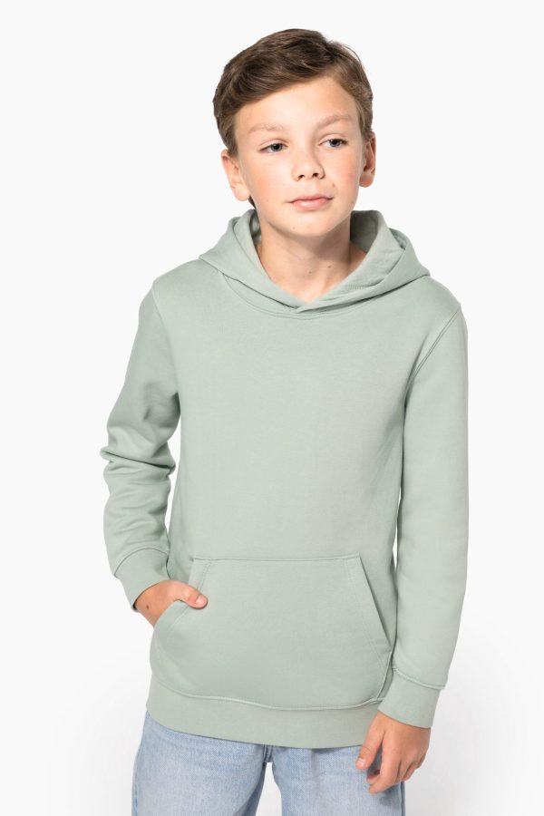 Sweatshirt eco-responsável com capuz de criança
