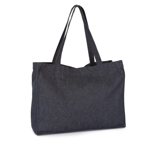 Grande saco de compras denim