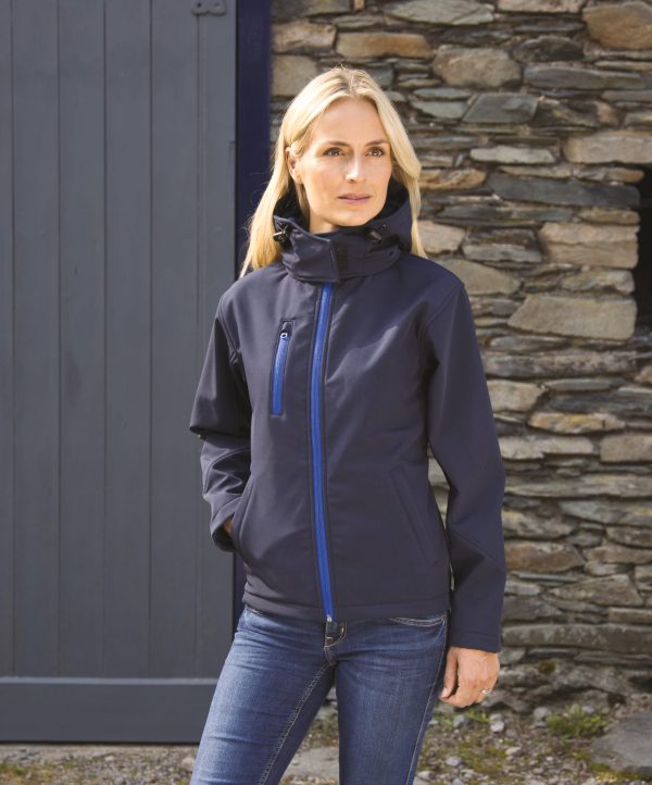 Casaco softshell de senhora com capuz TX Performance