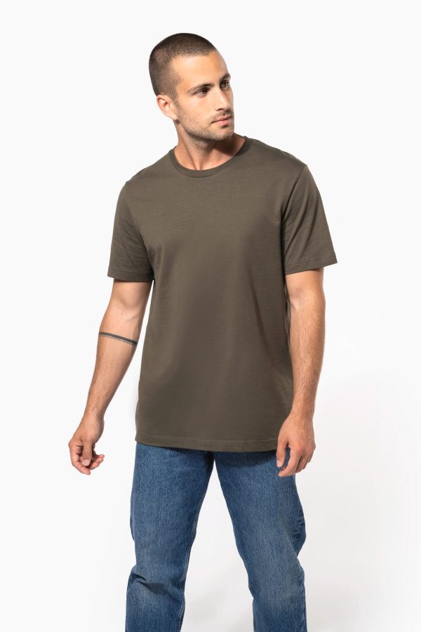 T-shirt manga curta decote redondo