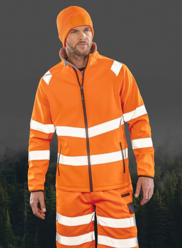 Blusão softshell reciclado de segurança