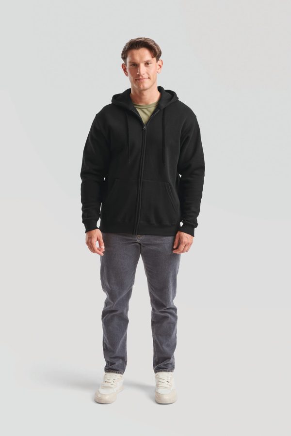 Sweatshirt com fecho e capuz Classic (62-062-0)