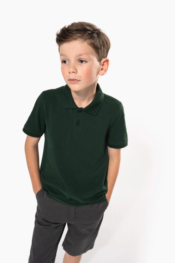Polo de manga curta de criança