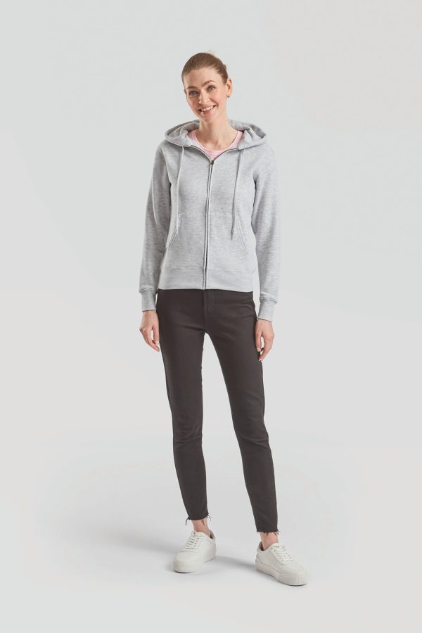 Casaco sweatshirt de senhora com capuz Premium  (62-118-0)