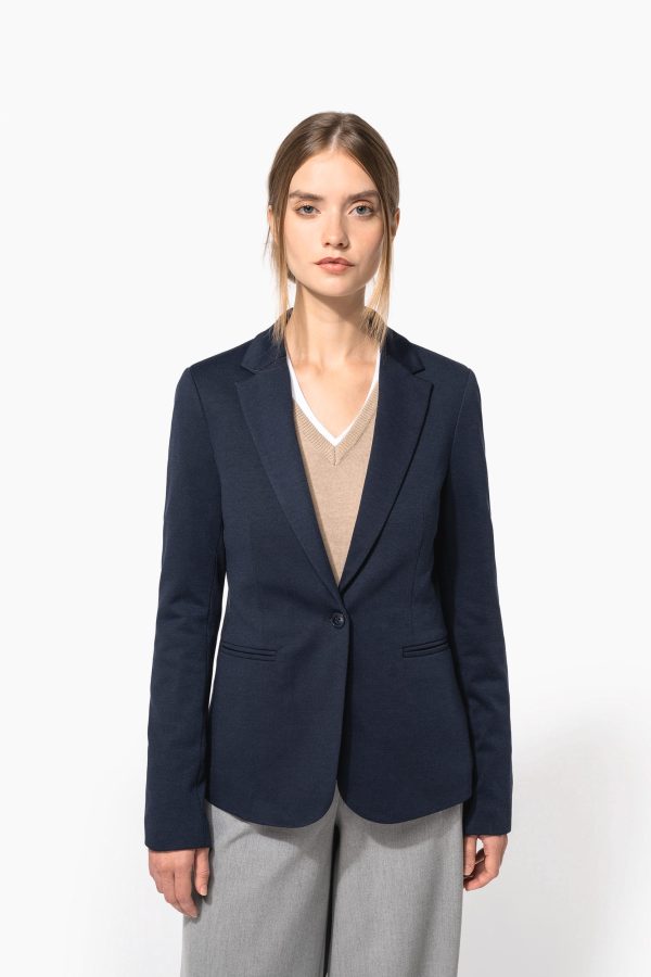 Blazer em malha de senhora