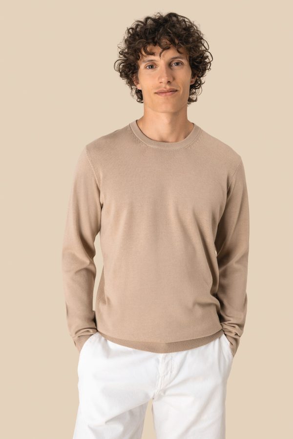 Camisola eco-responsável decote redondo de homem