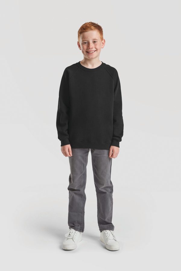 Sweatshirt de criança com mangas raglan (62-039-0)
