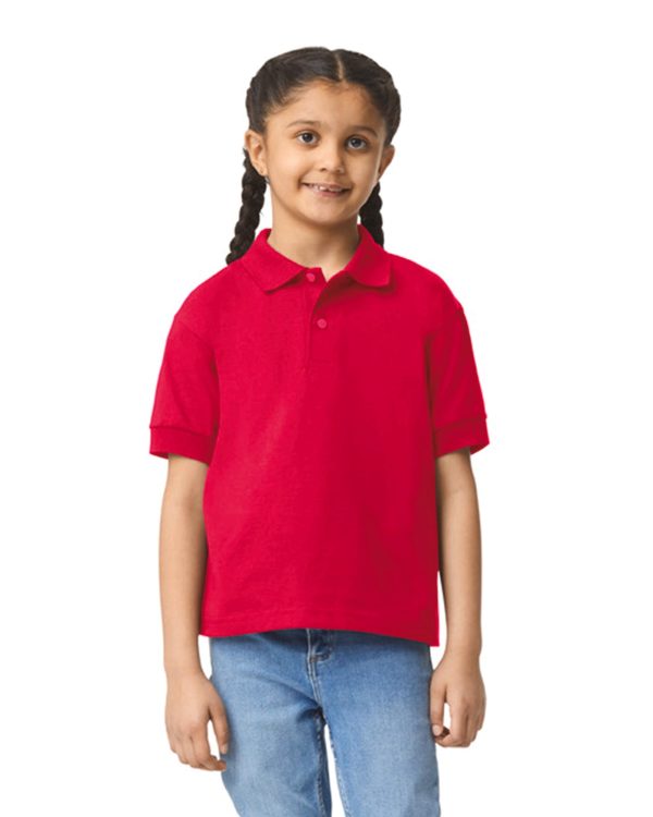 Polo de criança em jersey respirável Dryblend