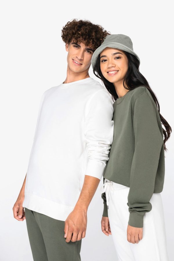 Sweatshirt eco-responsável decote redondo French Terry unissexo