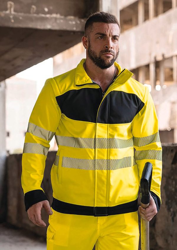 Casaco Softshell de alta visibilidade