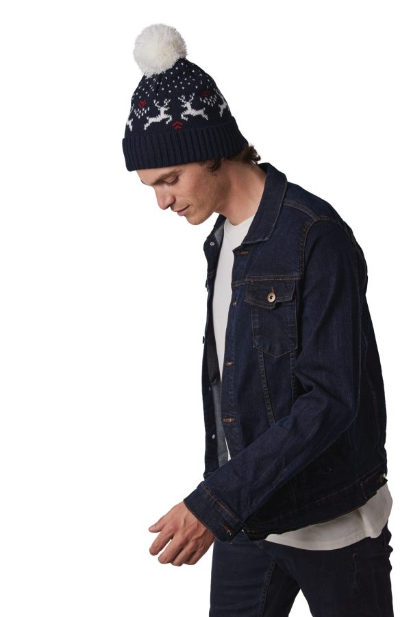 Gorro de Natal com motivo renas