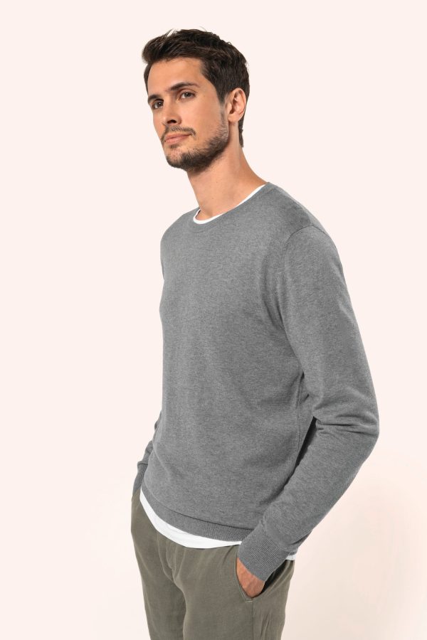 Camisola Supima® com decote redondo de homem