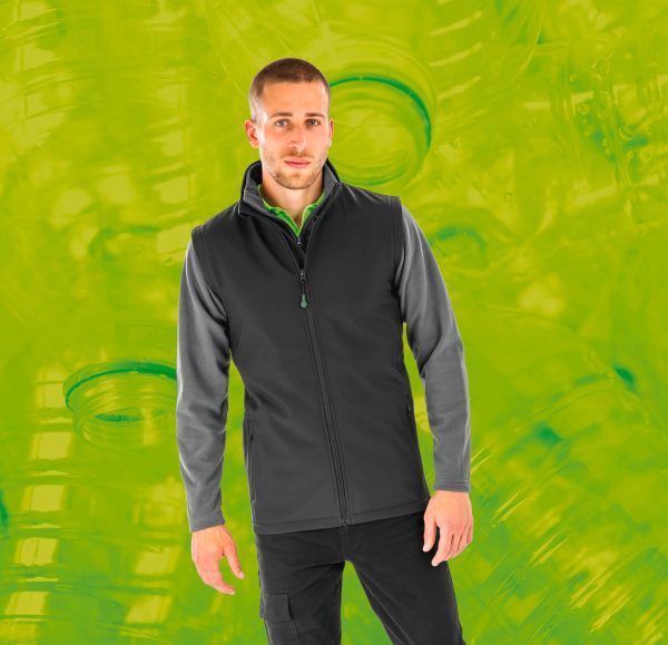 Colete softshell reciclado de homem