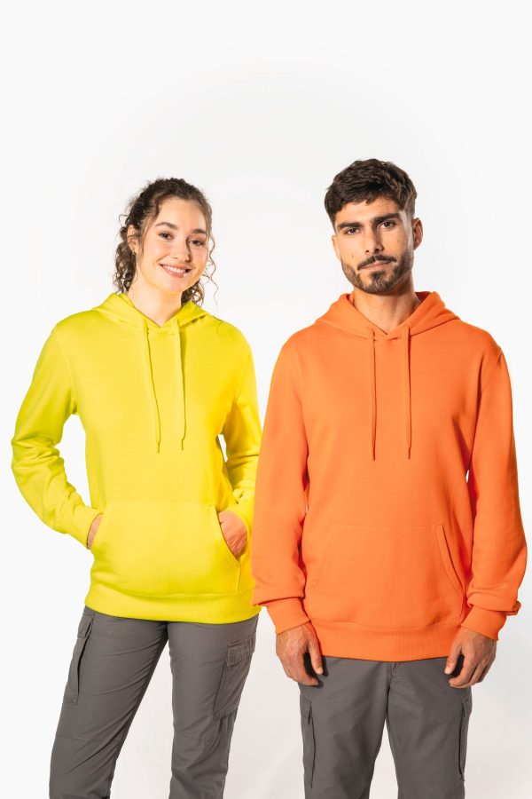 Sweatshirt reciclada com capuz unissexo