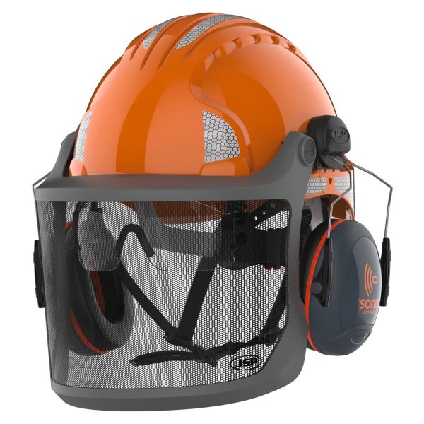 Capacete de protecção florestal EVOGuard™ M3 com protectores auriculares Sonis Compact