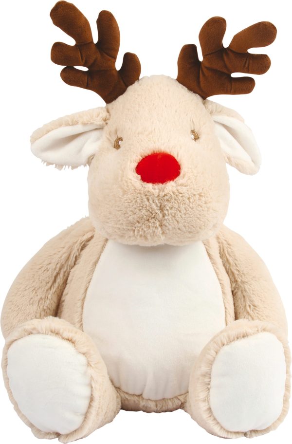 Rena de peluche com fecho
