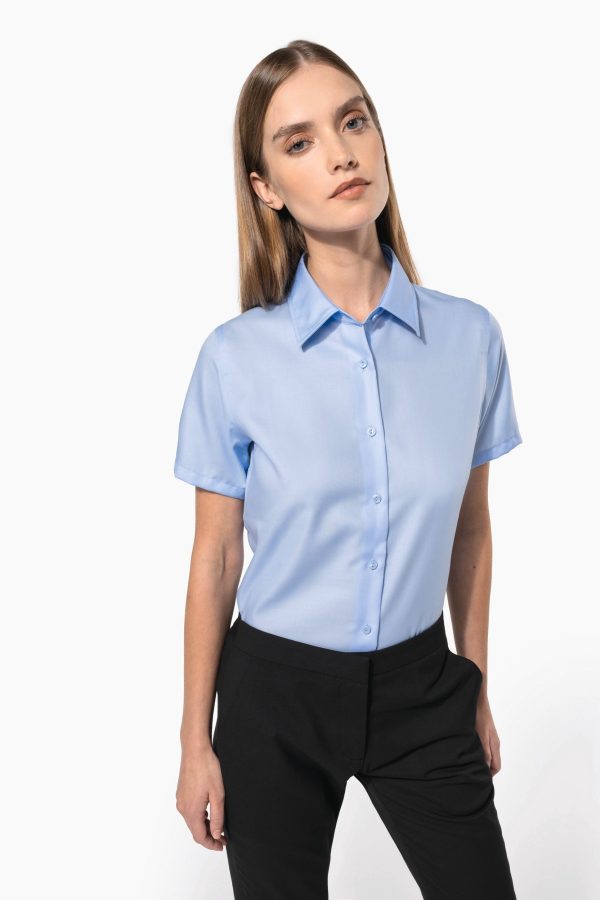 Camisa de senhora de manga curta supreme   não precisa passar a ferro