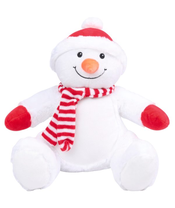 Boneco de neve de peluche com fecho