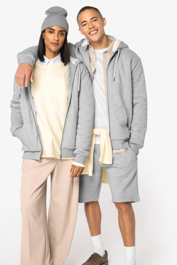Casaco sweatshirt eco-responsável com forro em sherpa unissexo