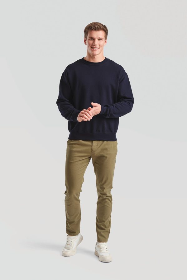 Sweatshirt com decote redondo (62-202-0)