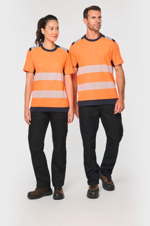 T-shirt de segurança em material reciclado manga curta unissexo