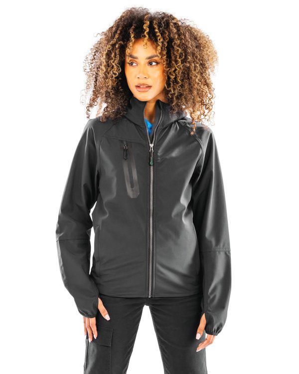Casaco Softshell de 3 camadas reciclado com capuz unissexo
