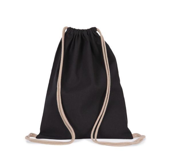 Saco em material reciclado com cordão de ajuste