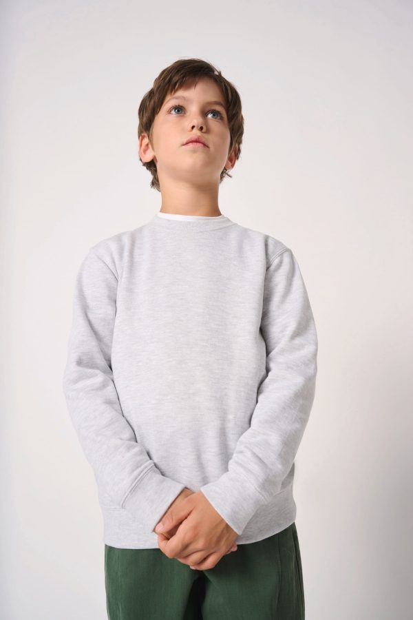 Sweatshirt decote redondo de criança