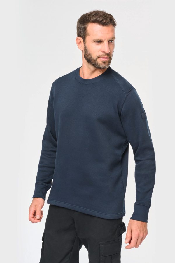 Sweatshirt com mangas direitas