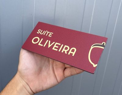 Placa de alumínio personalizada